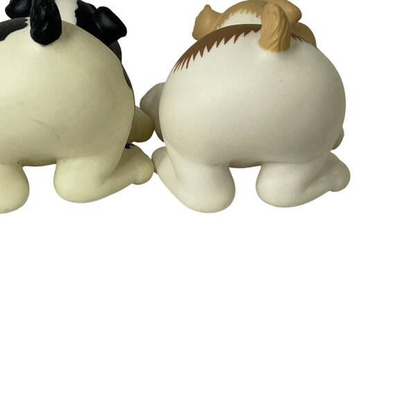 2 Vintage Hasbro Puppy Surprise Funtime Babies White Dog Pup Figures Rare - Picture 4 of 9